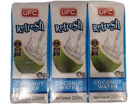 UFC 100% COCONUT WATER 250ML X3