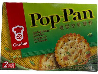 GARDEN   POP-PAN SPRING ONION CRACKERS