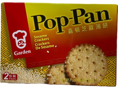 GARDEN  POP-PAN SESAME CRACKERS