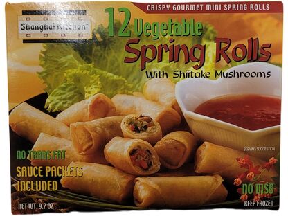 SHANGHAI KITCHEN VEGETABLE SPRING ROLLS