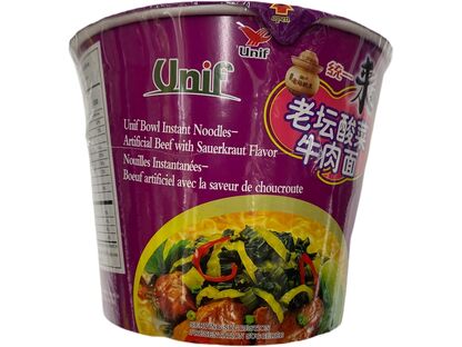 UNIF BEEF WITH SAUEKRAUT FLV NOODLE