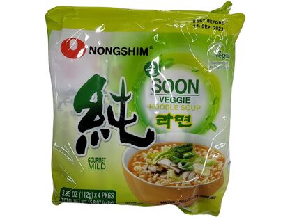 NONGSHIM SOON VEGGIE SAVORY VEGAN RAMYUN RAMEN