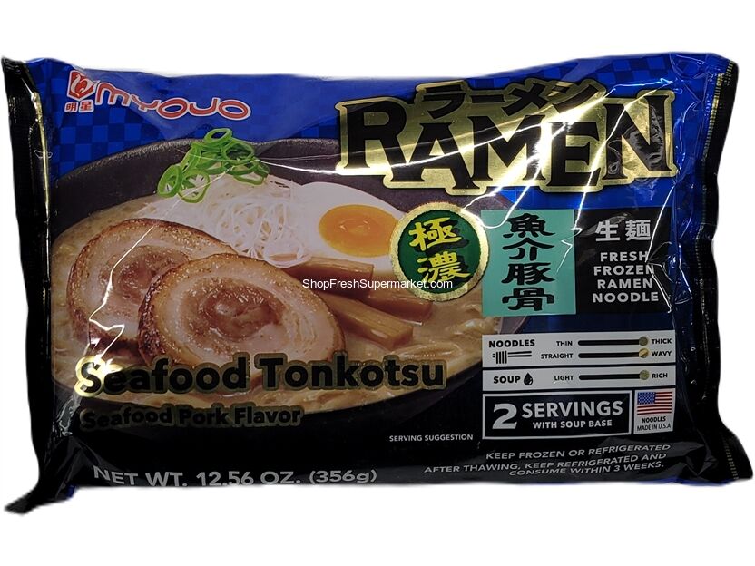 MYOJO Signature Ramen Japanese Fresh Ramen Noodle, Tonkotsu (Pork Flav –  Bridora