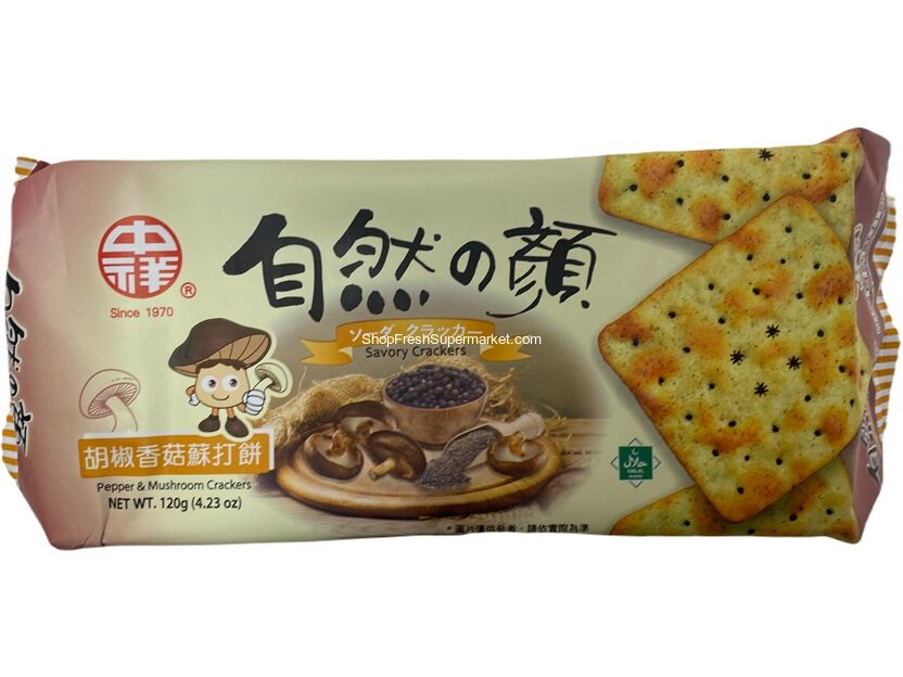 Groceries :: ZX SODA CRACKER/MUSHROOM 中祥苏打饼胡椒/香菇