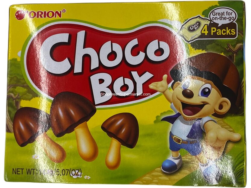 Groceries :: ORION CHOCO BOY 4PK 好丽友蘑菇巧克力小饼干