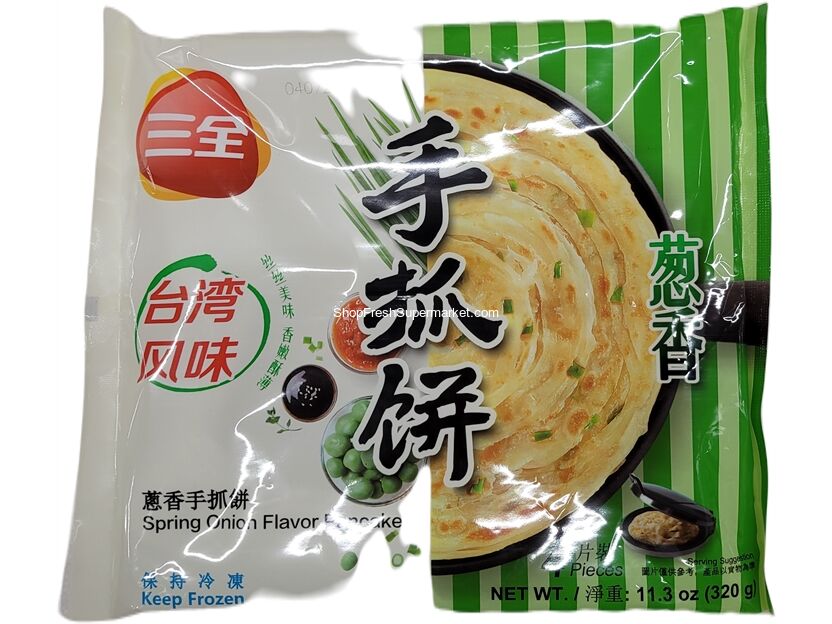 Frozen Groceries :: SQ SPRING ONION FLV PANCAKE 三全葱香手抓饼