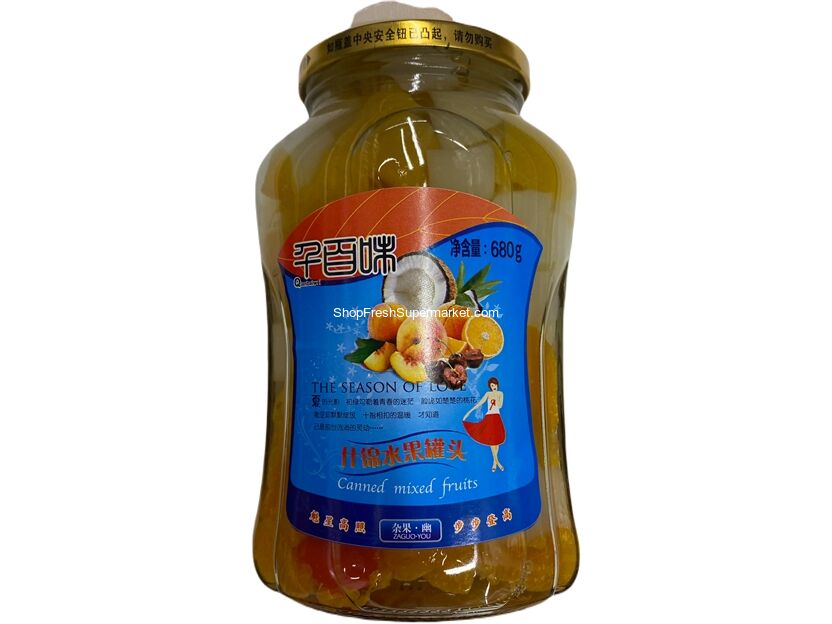 杂货:: QBW CANNED MIXED FRUIT IN SYRUP 千百味什锦水果罐头- 领鲜 