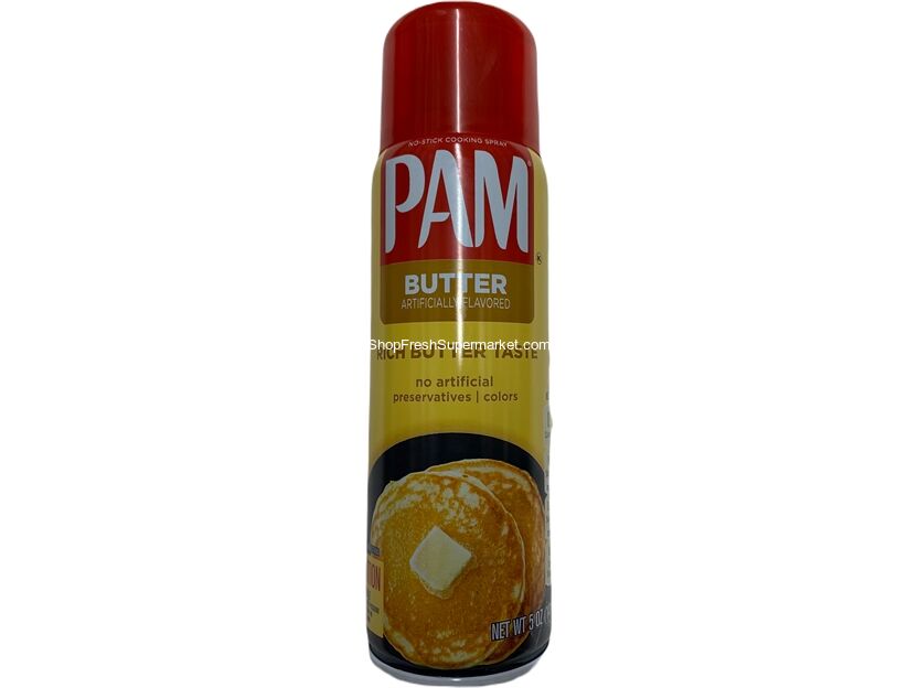 Pam Cooking Spray, Butter Flavor, No-Stick - 5 oz